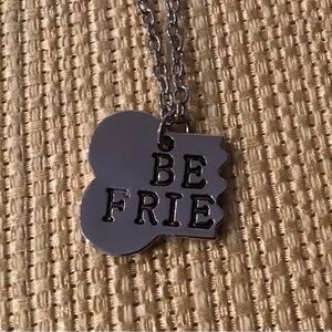 Silver Best Friends Necklace